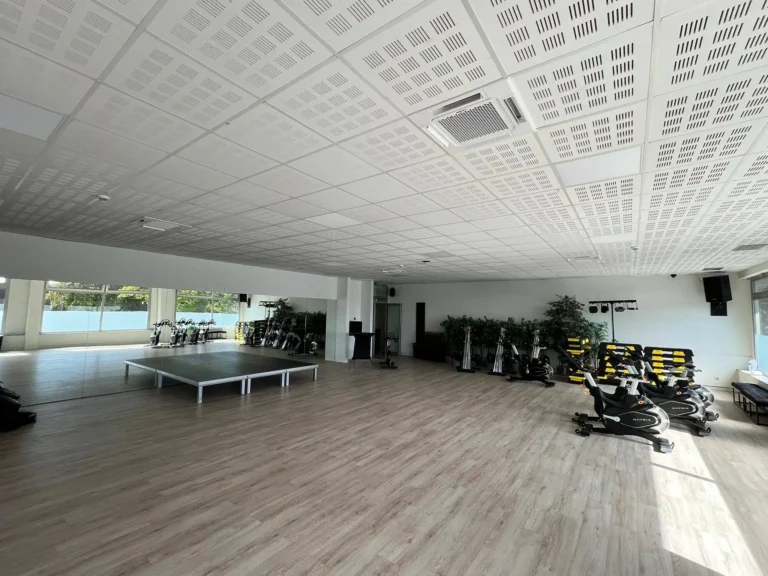 Mitsubishi airco buitenunits op dakopstelling bij fitnessruimte Jims Tielt geplaatst door LLT